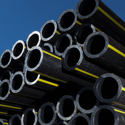 Black and Yellow HDPE Nature Gas Pipe