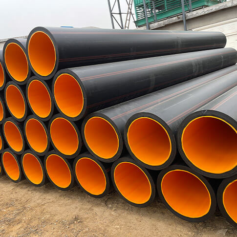 Orange Double-Layer Co-Extruded HDPE Municipal Drainage Pipe