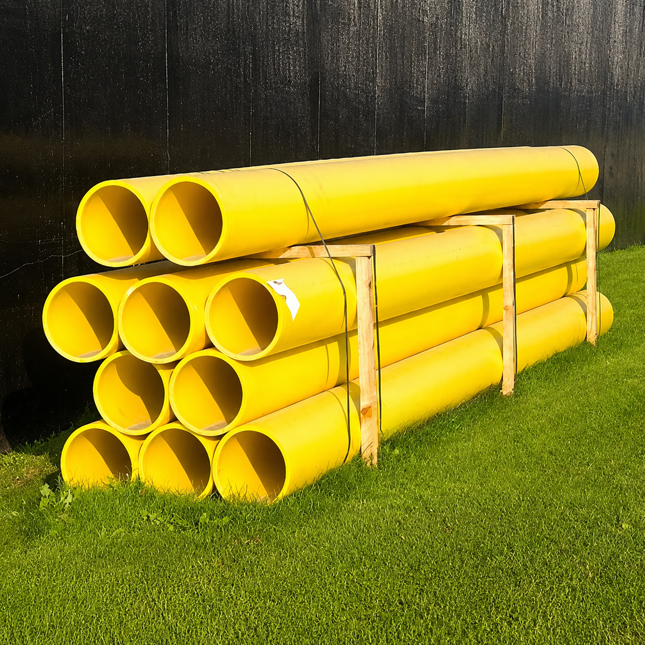 Solid Yellow HDPE Gas Pipe for Natural Gas Distribution