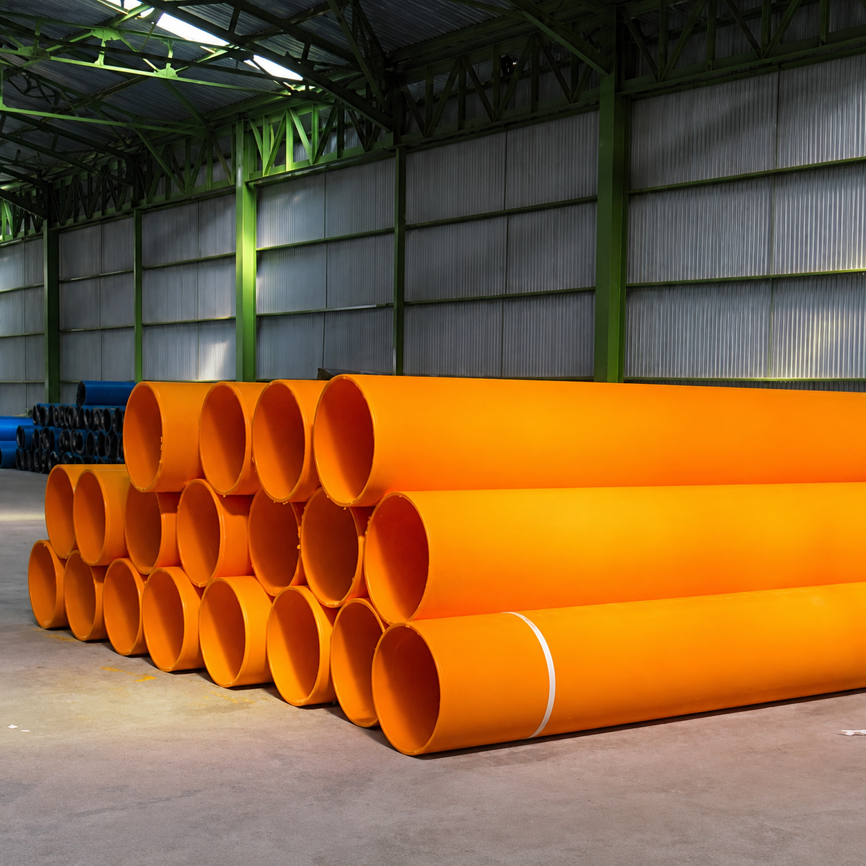 Solid Orange HDPE Gas Pipe for Natural Gas Distribution
