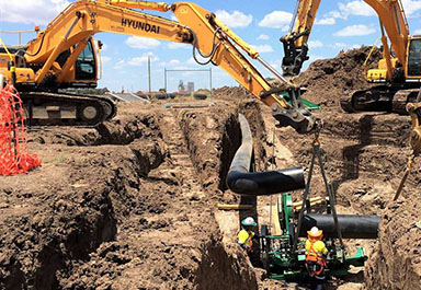 HDPE Pipe Excavation And Installation Technology