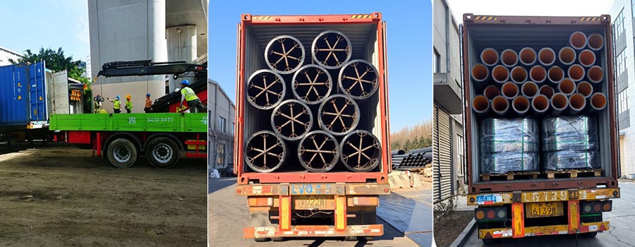 Double layer Co-extrusion PE100-RC Pipe Work in HK