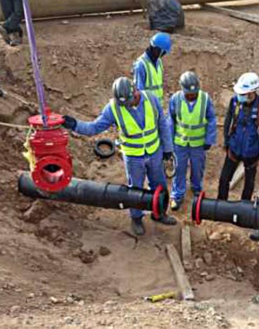 HDPE Fire Pipe and Fittings Supply For KSA