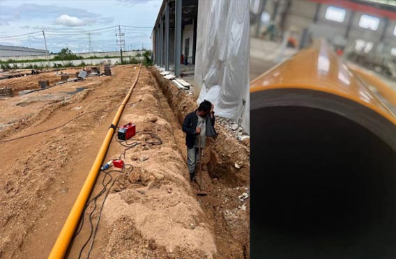 EN1555 HDPE Co-Extruded Gas Pipeline and HDPE Electrofusion Fittings Supply To Thailand