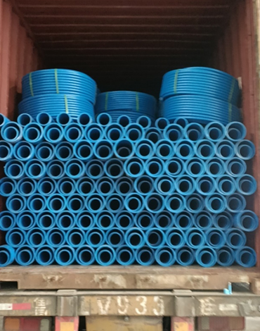 Blue Color HDPE Water Pipe With WRAS Approved Supply to Brunei
