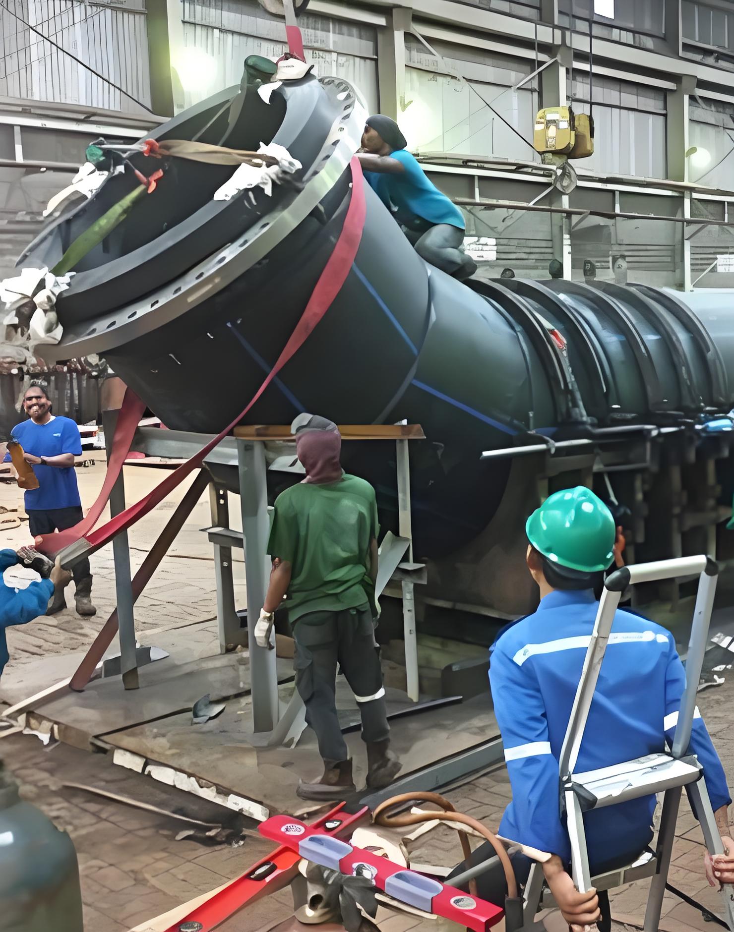 Large Diameter 1600mm Black HDPE Pipe In Indonesia