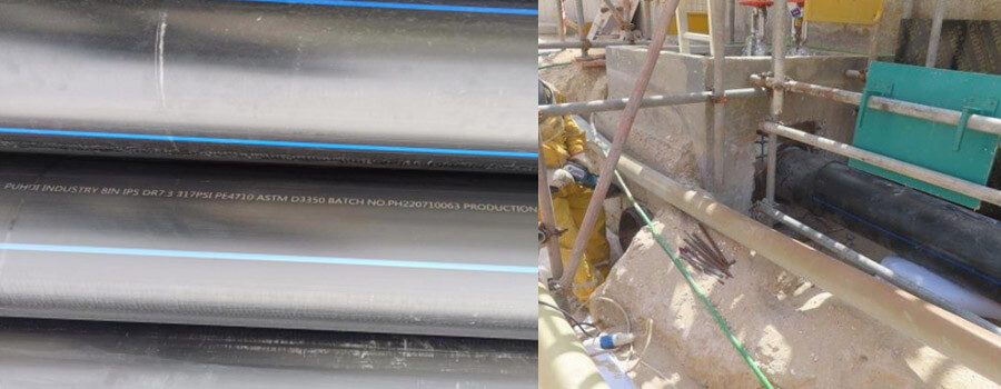 PE4710 SDR7.3 HDPE Pipe and Fittings Supply to Qatar
