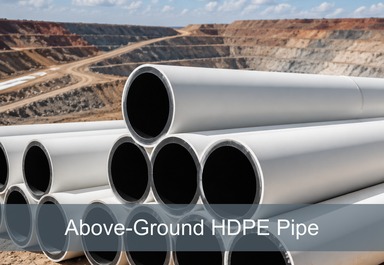 Above-Ground HDPE Mining Pipe for Temporary Water Pipelines