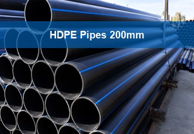 200mm HDPE Pipe Specifications: OD, SDR, PN and Wall Thickness Guide