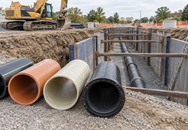 Deep Buried Sewer Pipe: HDPE vs PVC vs GRP vs Ductile Iron
